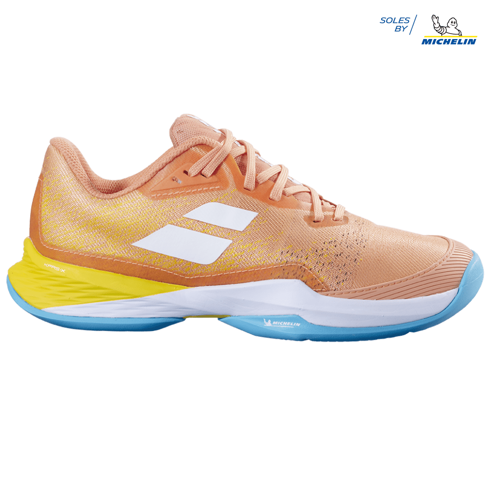 Babolat Jet Mach 3 Coral/Gold Junior Shoe