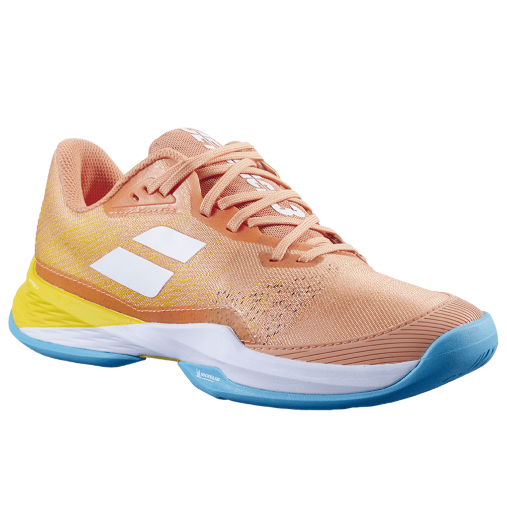 Babolat Jet Mach 3 Coral/Gold Junior Shoe