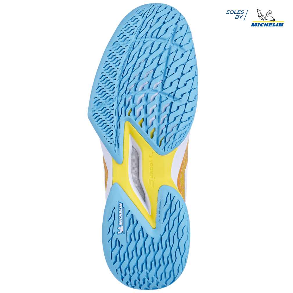 Babolat Jet Mach 3 Coral/Gold Junior Shoe