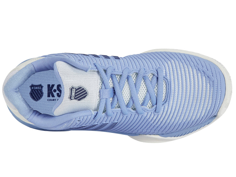 KSwiss Hypercourt Express 2 White/Blue Junior Shoe