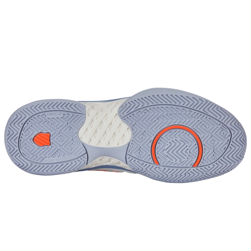 KSwiss Hypercourt Express 2 2E (Wide) White/Infinity/Scarlet Men's Shoe