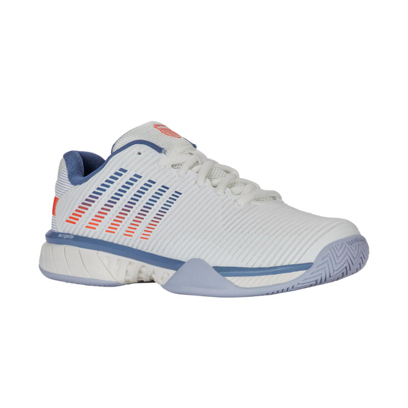 KSwiss Hypercourt Express 2 2E (Wide) White/Infinity/Scarlet Men's Shoe