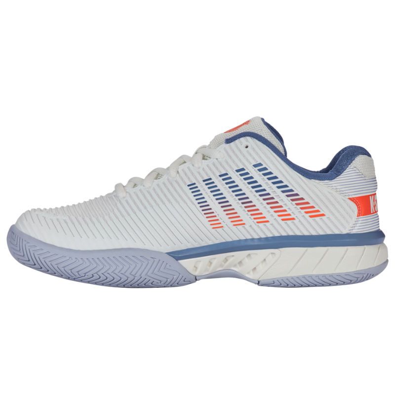 KSwiss Hypercourt Express 2 2E (Wide) White/Infinity/Scarlet Men's Shoe
