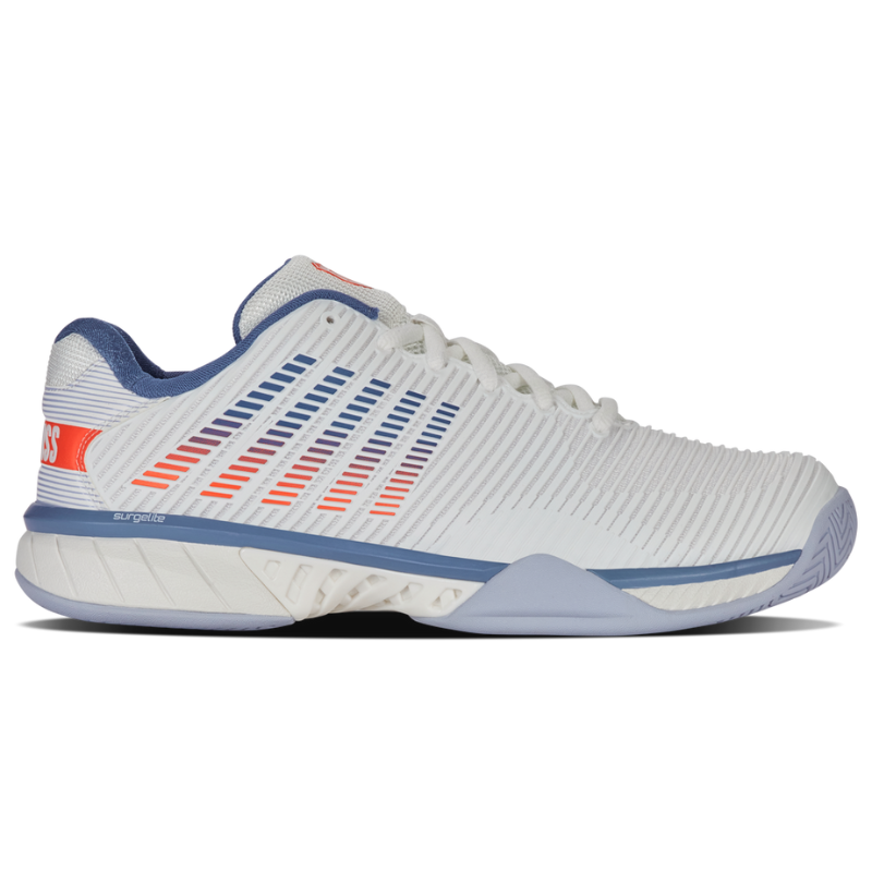 KSwiss Hypercourt Express 2 2E (Wide) White/Infinity/Scarlet Men's Shoe