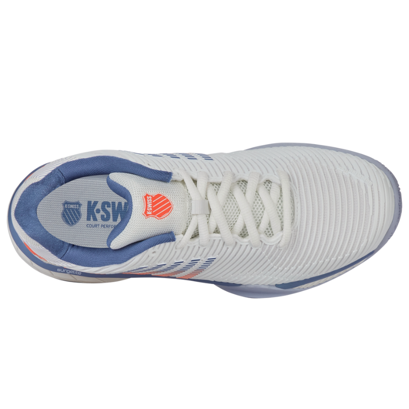 KSwiss Hypercourt Express 2 2E (Wide) White/Infinity/Scarlet Men's Shoe
