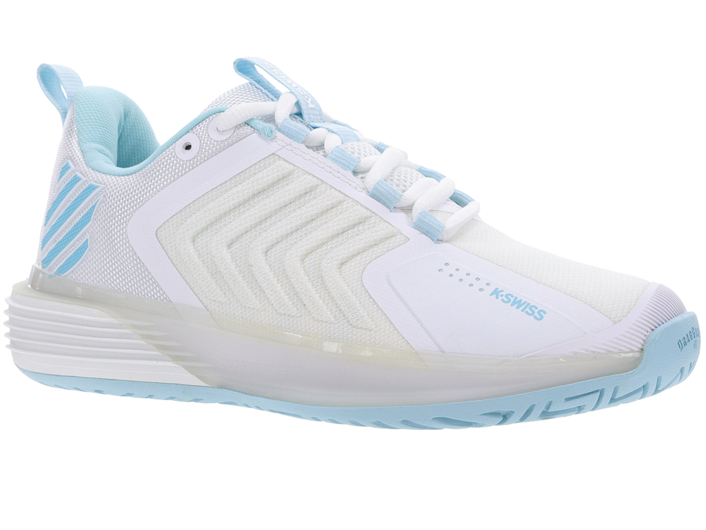 KSwiss Ultrashot 3 White/Blue Glow Women's Shoe