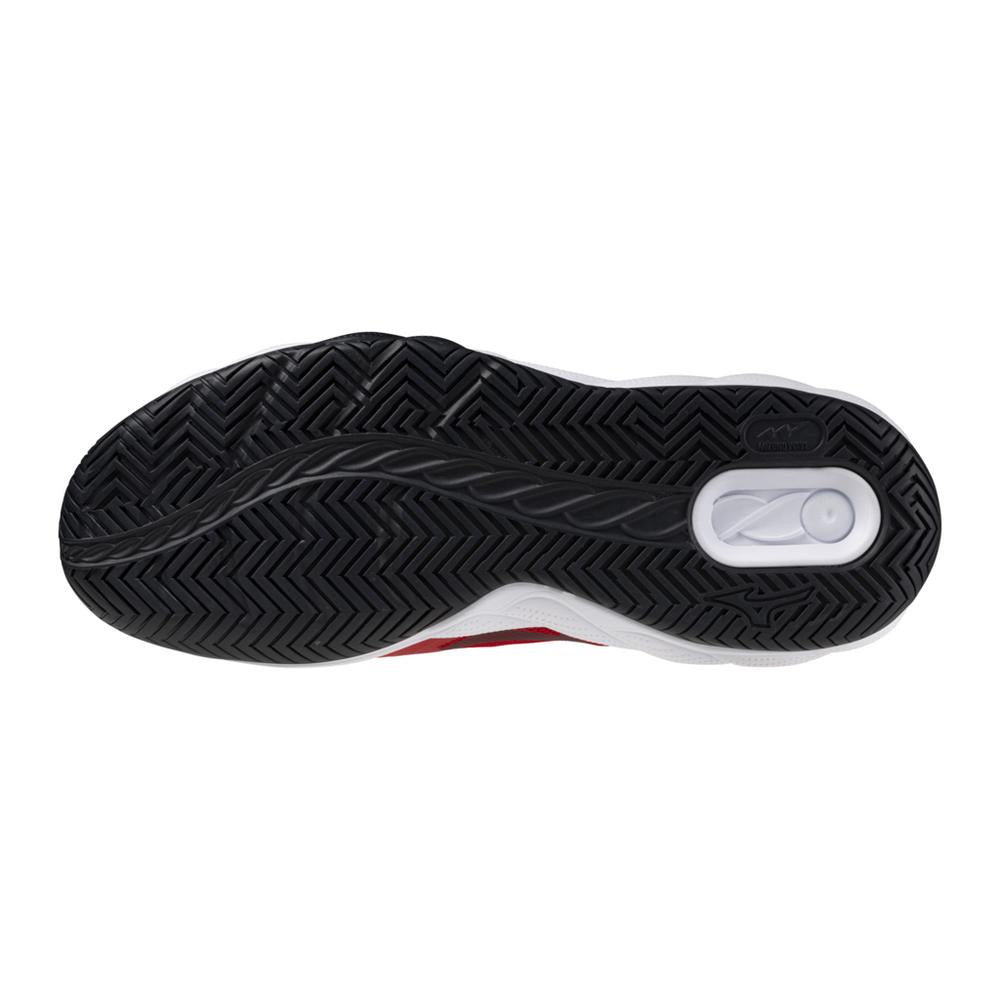 Mizuno Wave Enforce Court AC Salsa/White Men's Shoe