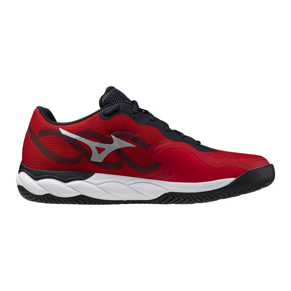 Mizuno Wave Enforce Court AC Salsa/White Men's Shoe
