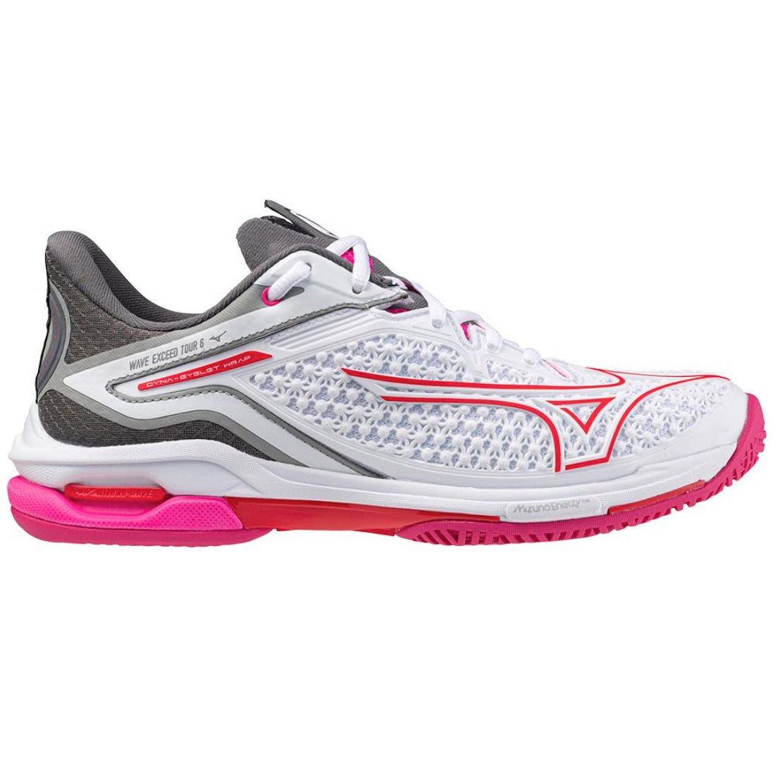 Mizuno Wave Exceed Tour 6 White/Red Women's Shoe