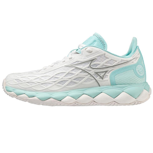 Mizuno Wave Enforce Tour AC White/Tanager Turquoise Women's Shoe