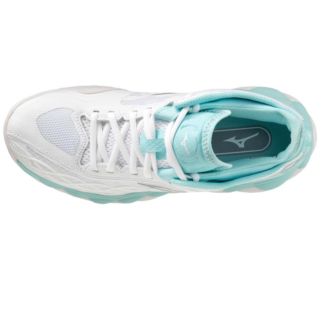 Mizuno Wave Enforce Tour AC White/Tanager Turquoise Women's Shoe