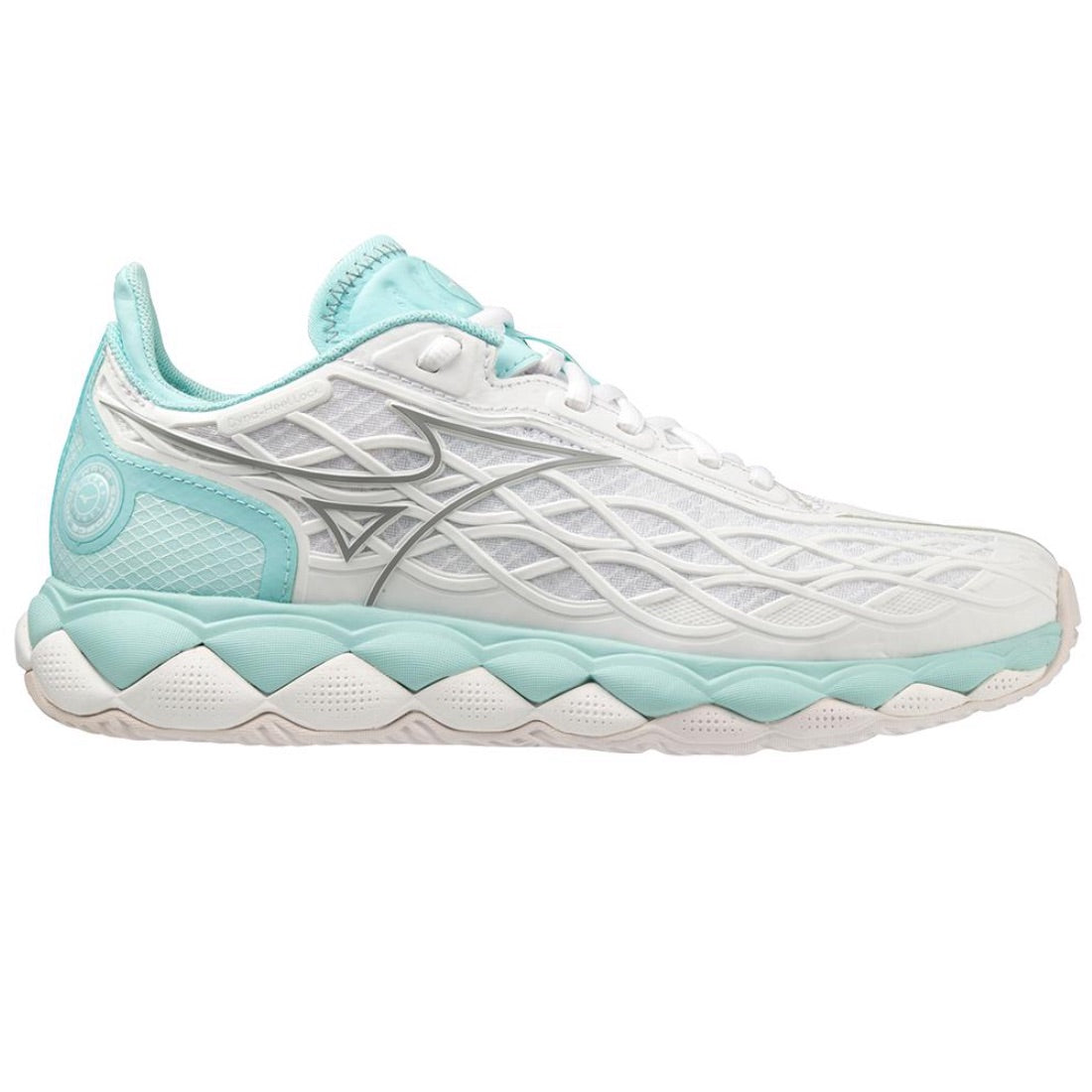 Mizuno Wave Enforce Tour AC White/Tanager Turquoise Women's Shoe