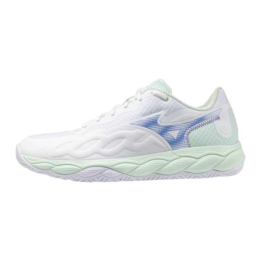 Mizuno Wave Enforce Court AC White/Blue Women's Shoe