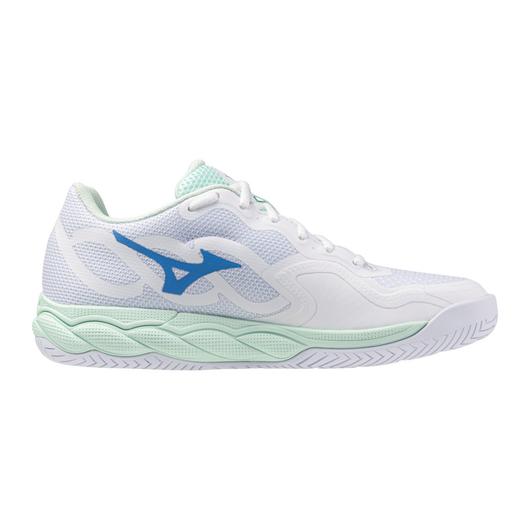 Mizuno Wave Enforce Court AC White/Blue Women's Shoe