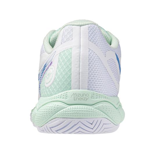 Mizuno Wave Enforce Court AC White/Blue Women's Shoe