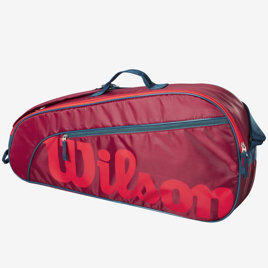 Wilson Junior 3-Pack Tennis Bag Red/Infrared