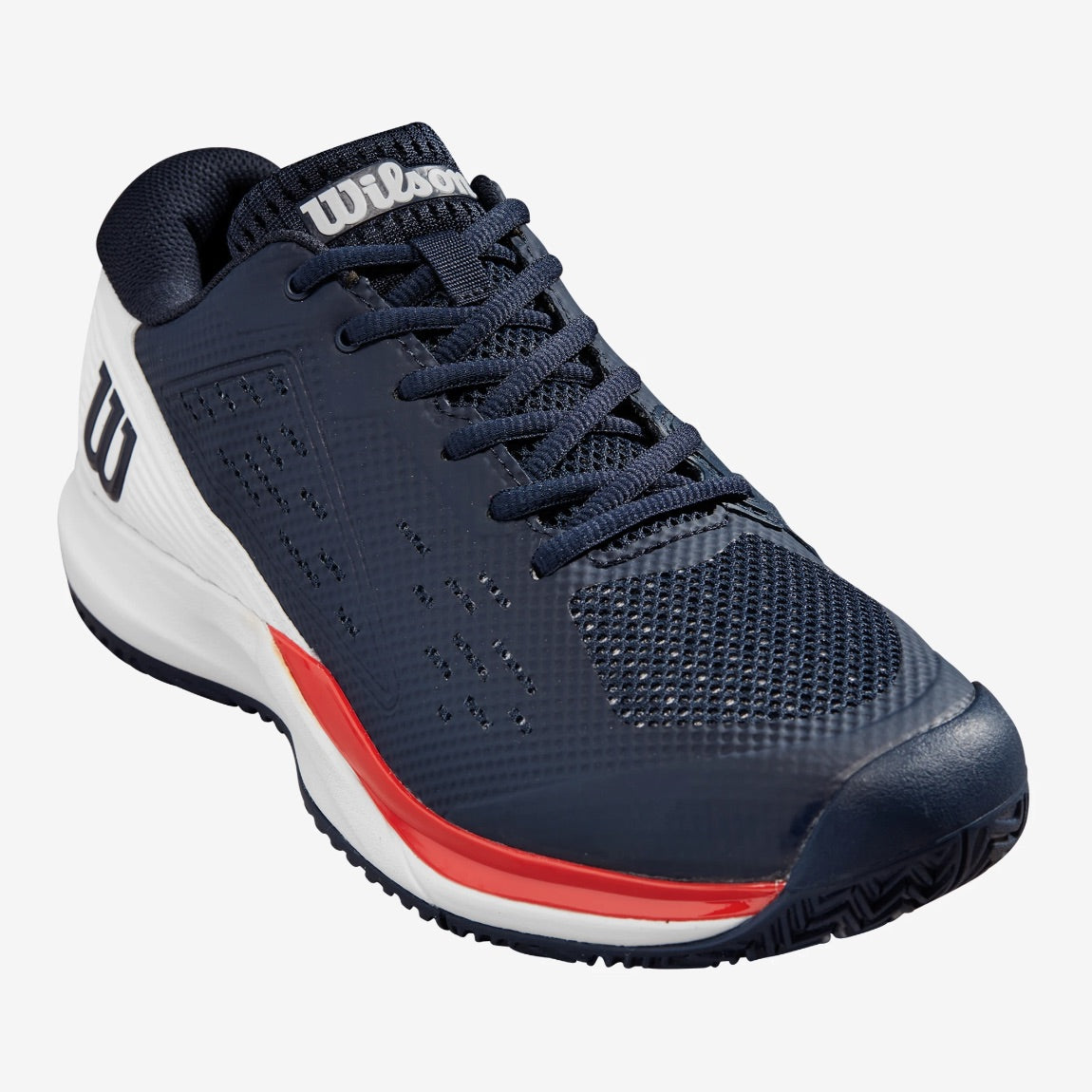 Wilson Rush Pro Ace Navy Blazer/White/Red Men's Shoe