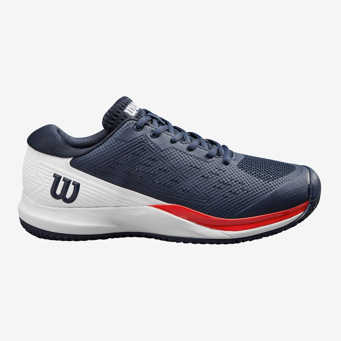 Wilson Rush Pro Ace Navy Blazer/White/Red Men's Shoe