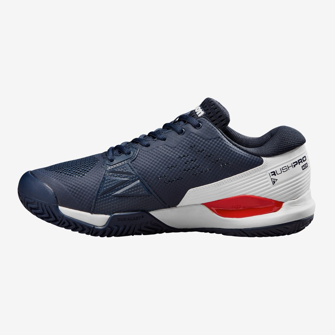 Wilson Rush Pro Ace Navy Blazer/White/Red Men's Shoe
