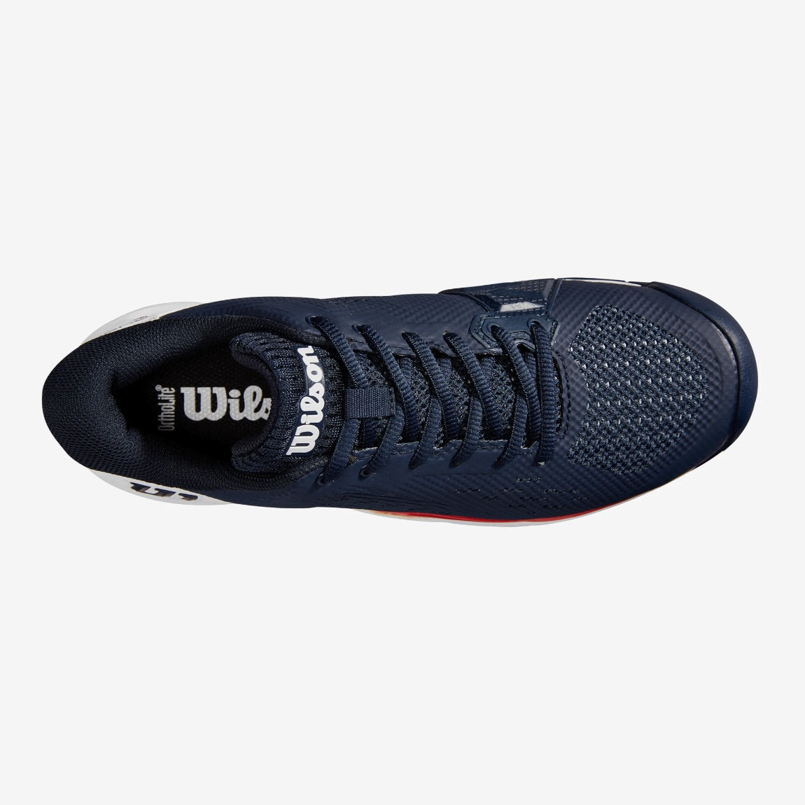 Wilson Rush Pro Ace Navy Blazer/White/Red Men's Shoe