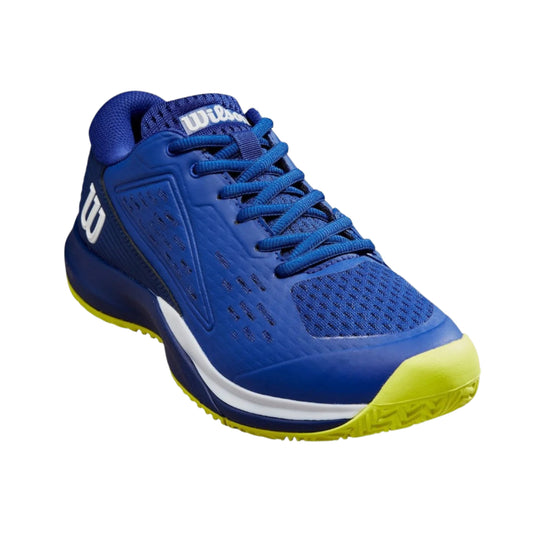 Wilson Rush Pro Ace Blue/Yellow Junior Shoe