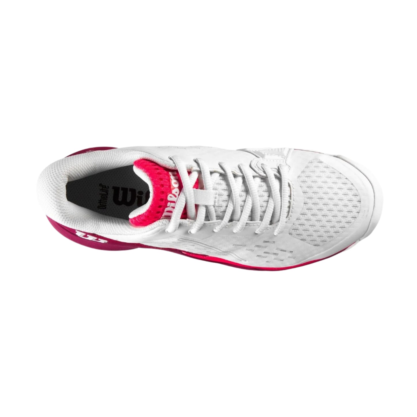 Wilson Rush Pro Ace White/Red Junior Shoe