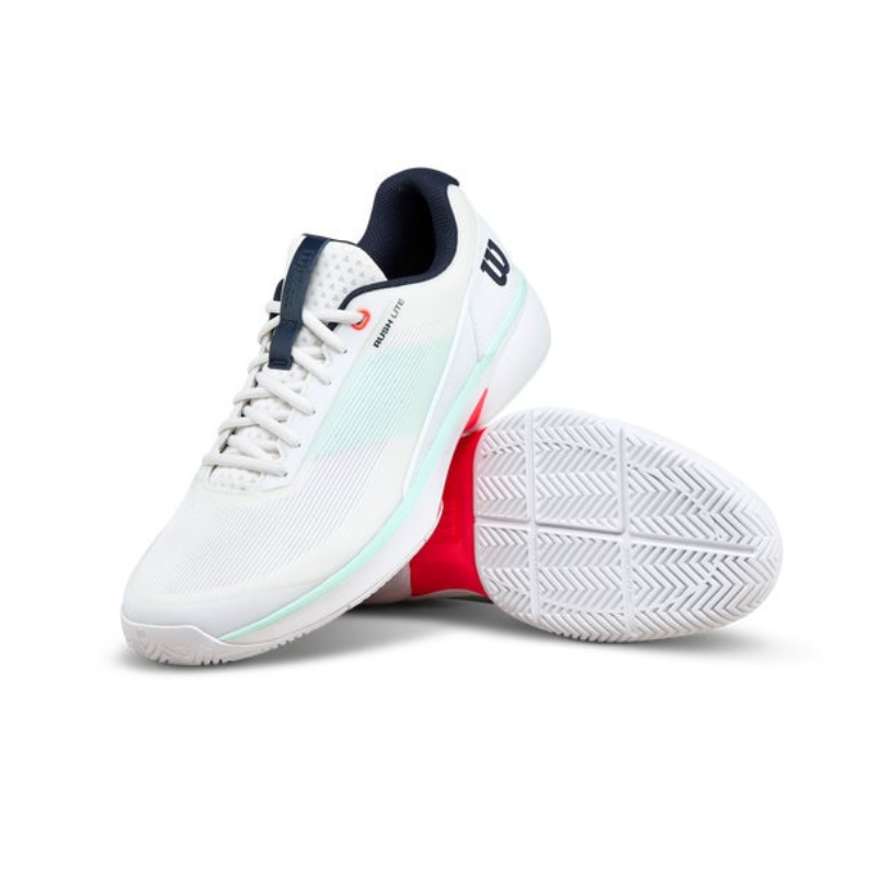 Wilson Rush Lite 5 White/Bay/Coral Men's Shoe