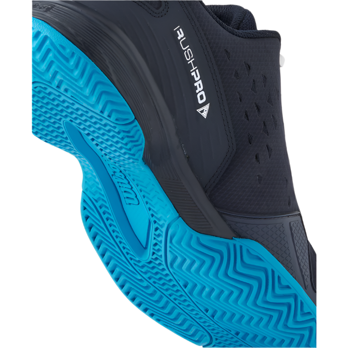 Wilson Rush Pro L Navy/White/Blue Junior Shoe