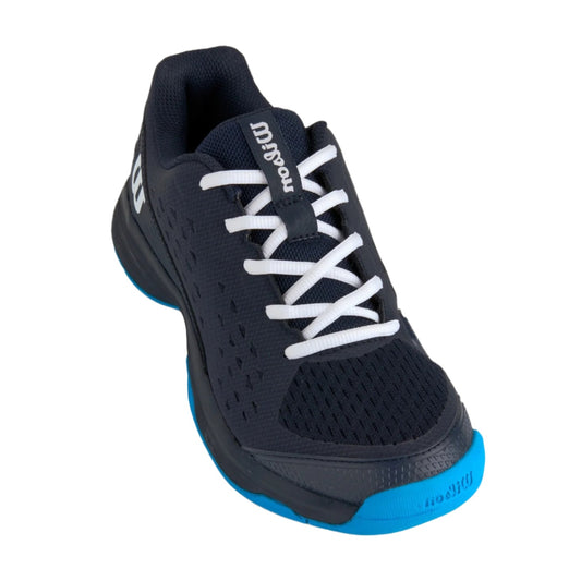Wilson Rush Pro L Navy/White/Blue Junior Shoe