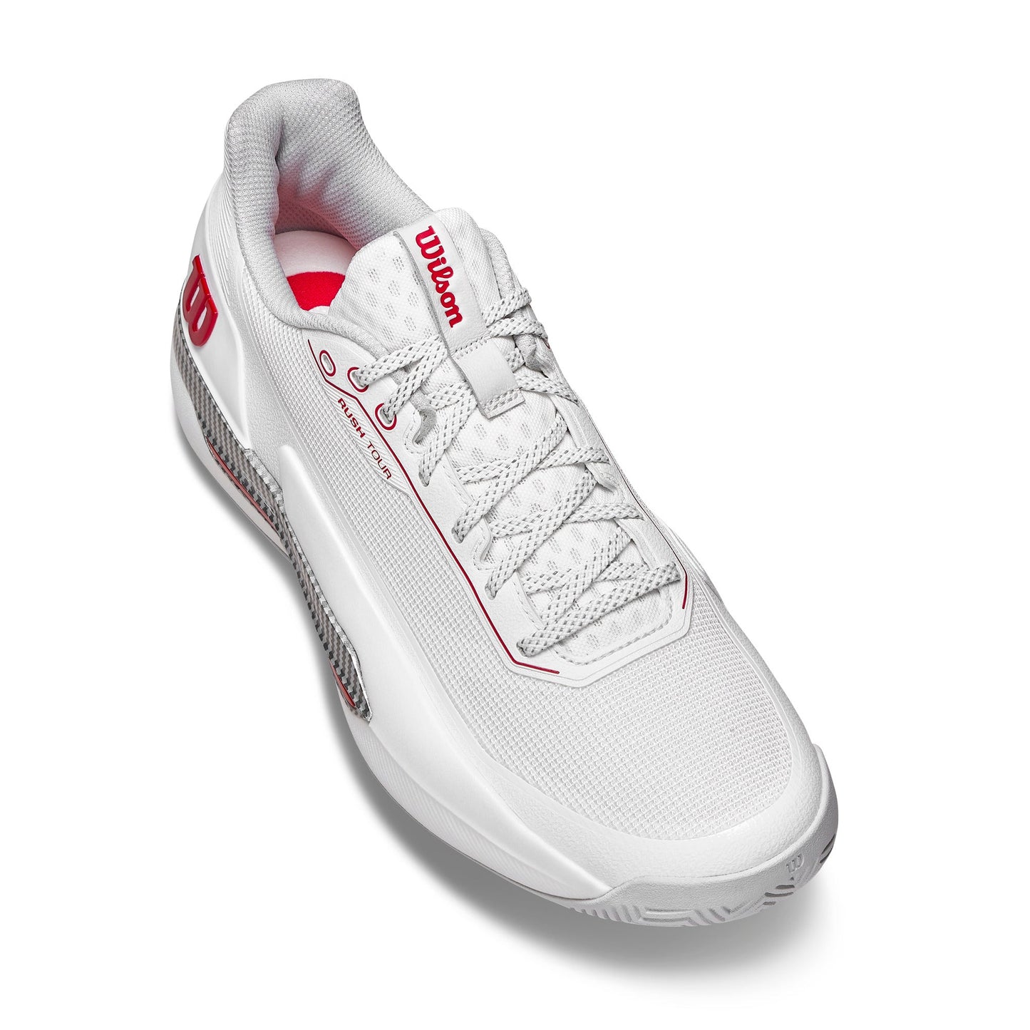 Wilson Rush Tour 5 White/Red/Micro Chip Men's Shoe