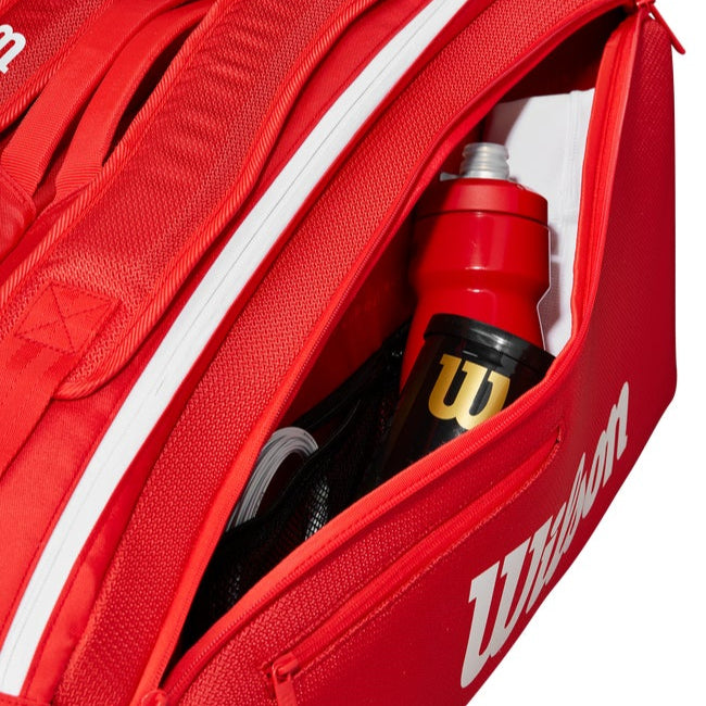 Wilson Super Tour Red 9-Pack Tennis Bag