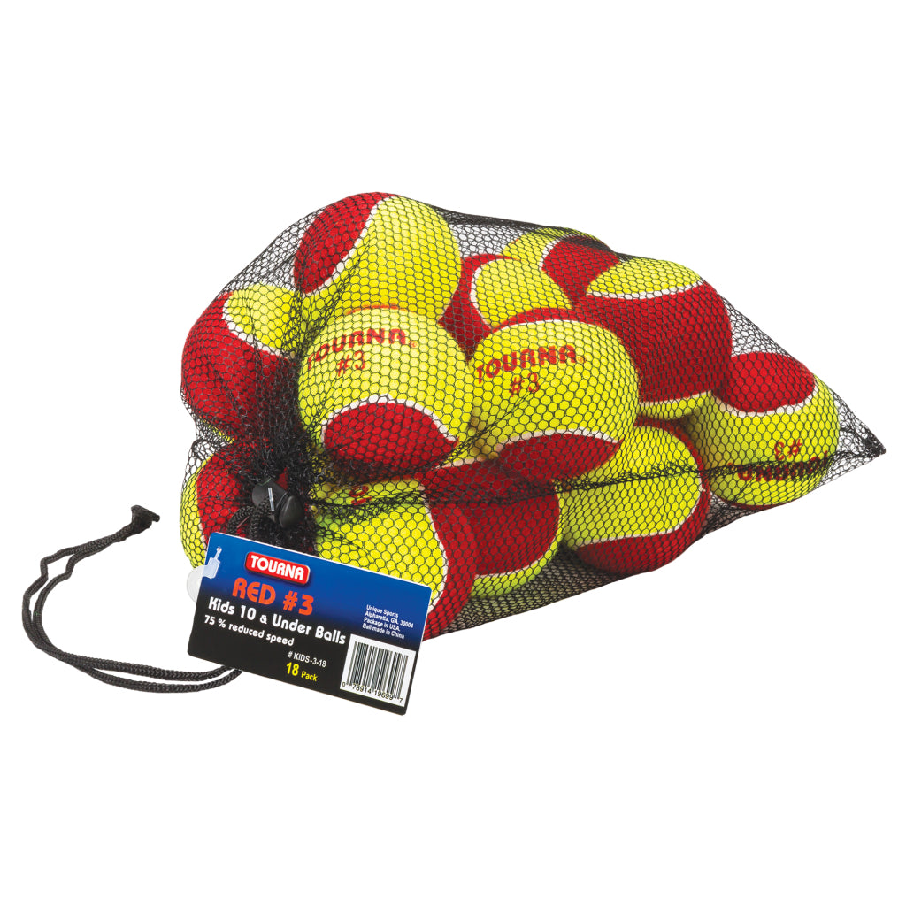 Tourna Stage 3 Red Balls (18 Ball Mesh bag)