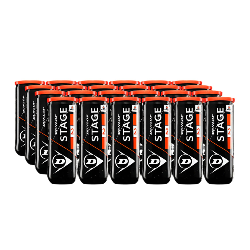 Dunlop Stage 2 Junior Tennis Ball (24 Can Case)