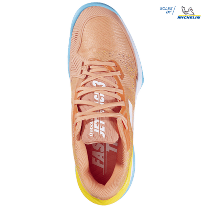 Babolat Jet Mach 3 Coral/Gold Junior Shoe