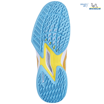 Babolat Jet Mach 3 Coral/Gold Junior Shoe