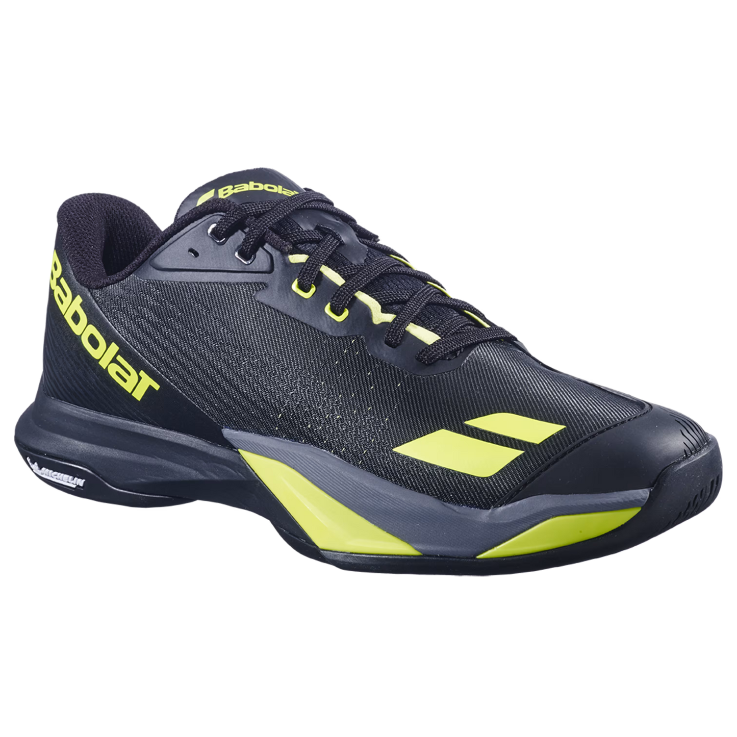 Babolat Jet Mach 4 Black/Yellow Men's Shoe