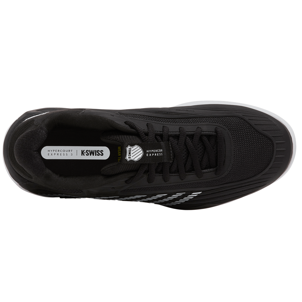 KSwiss Hypercourt Express 3 2E (Wide) Black/White Men's Shoe
