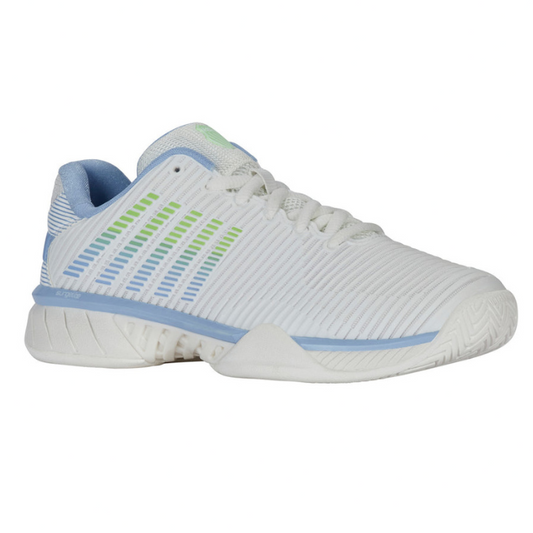 KSwiss Hypercourt Express 2 White/Dutch/Green Junior Shoe
