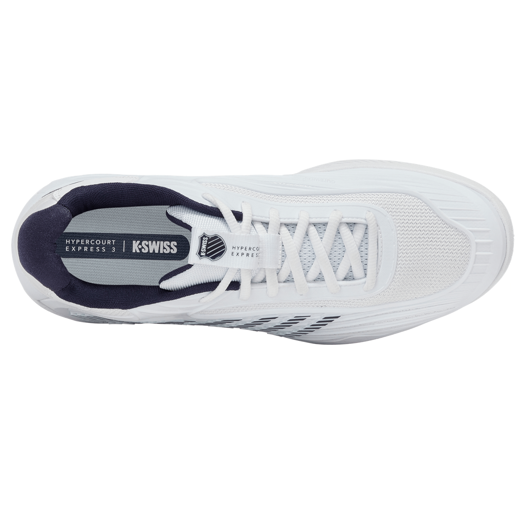 KSwiss Hypercourt Express 3 White/Peacoat/Silver Men's Shoe