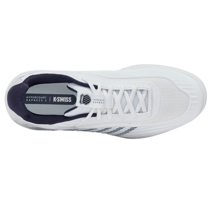 KSwiss Hypercourt Express 3 White/Peacoat/Silver Men's Shoe