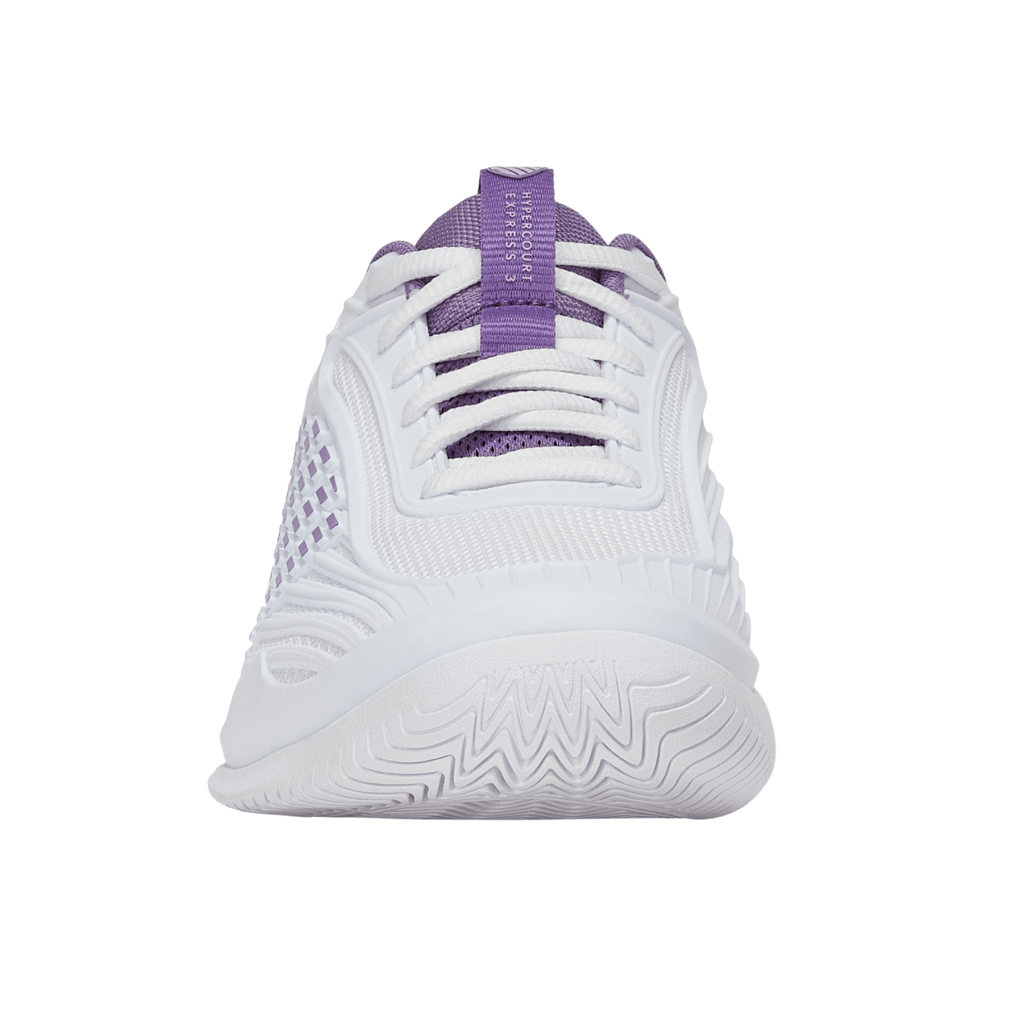 KSwiss Hypercourt Express 3 White/Purple/Lunar Women's Shoe