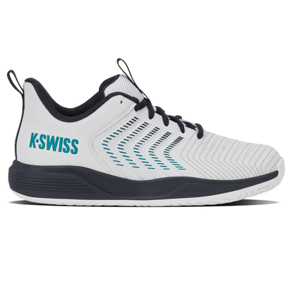 KSwiss Ultrashot Light White/Carbon/Baltic Junior Shoe