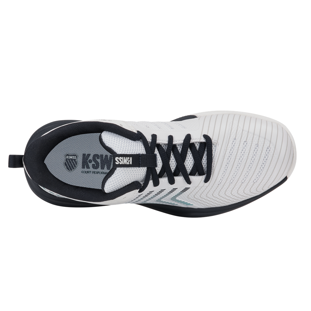 KSwiss Ultrashot Light White/Carbon/Baltic Junior Shoe