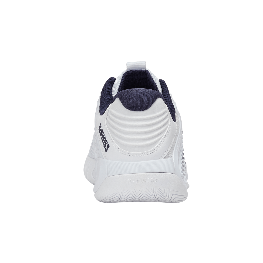 KSwiss Hypercourt Express 3 2E (Wide) White/Peacoat/Silver Men's Shoe