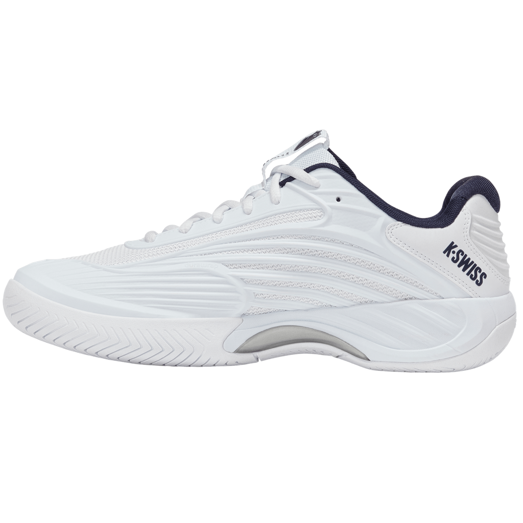 KSwiss Hypercourt Express 3 2E (Wide) White/Peacoat/Silver Men's Shoe