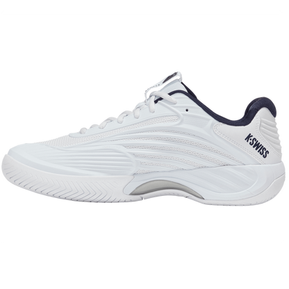 KSwiss Hypercourt Express 3 2E (Wide) White/Peacoat/Silver Men's Shoe