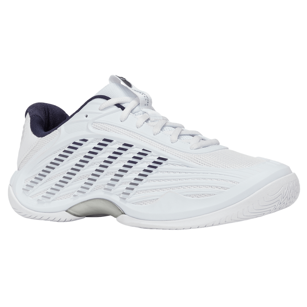 KSwiss Hypercourt Express 3 2E (Wide) White/Peacoat/Silver Men's Shoe