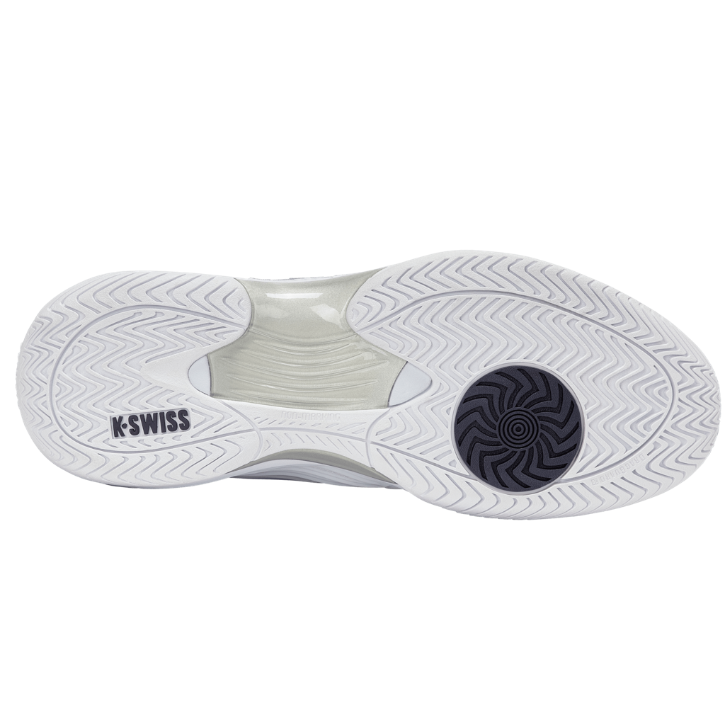 KSwiss Hypercourt Express 3 2E (Wide) White/Peacoat/Silver Men's Shoe