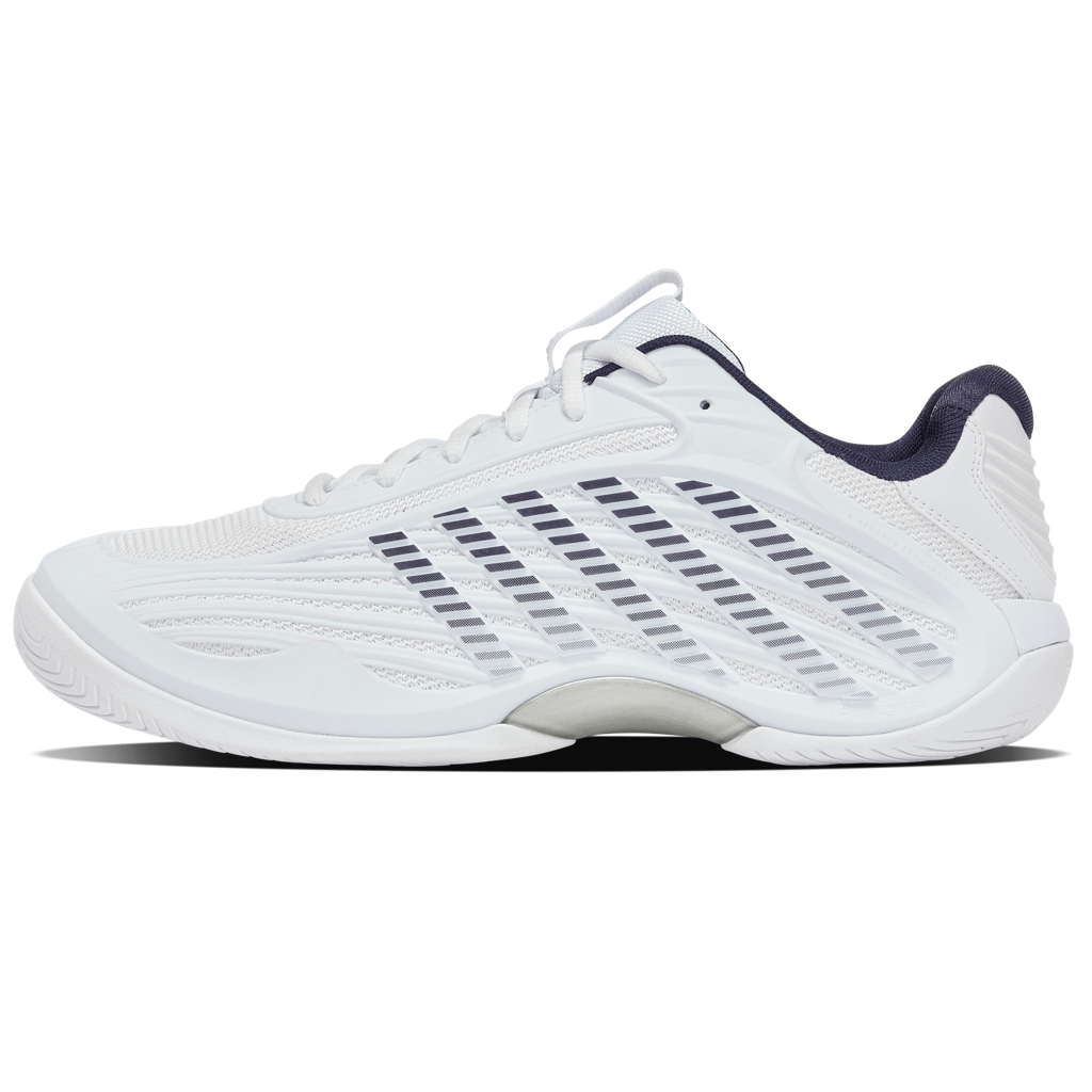 KSwiss Hypercourt Express 3 2E (Wide) White/Peacoat/Silver Men's Shoe