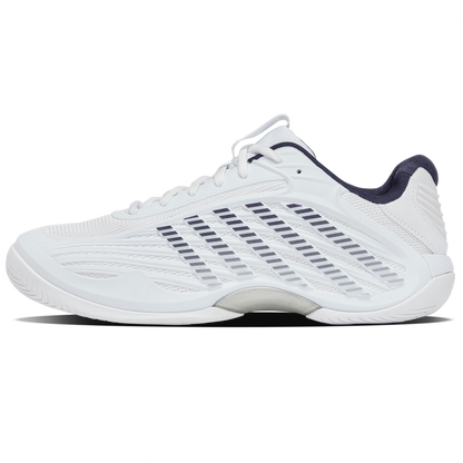 KSwiss Hypercourt Express 3 2E (Wide) White/Peacoat/Silver Men's Shoe